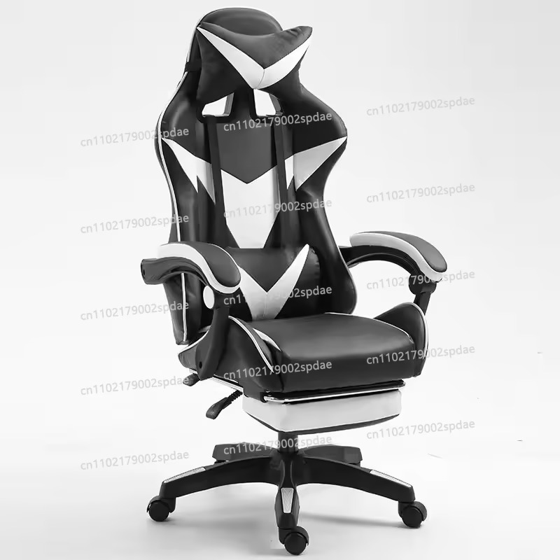 #Gaming chair with footrest, h - đánh giá và giá Esports Gaming Cafe