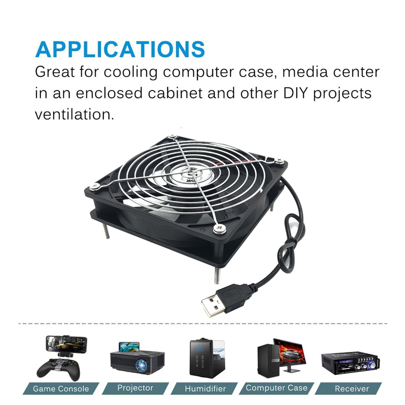 8/12cm 12V USB Powered Compute - đánh giá và giá Esports Gaming Fan