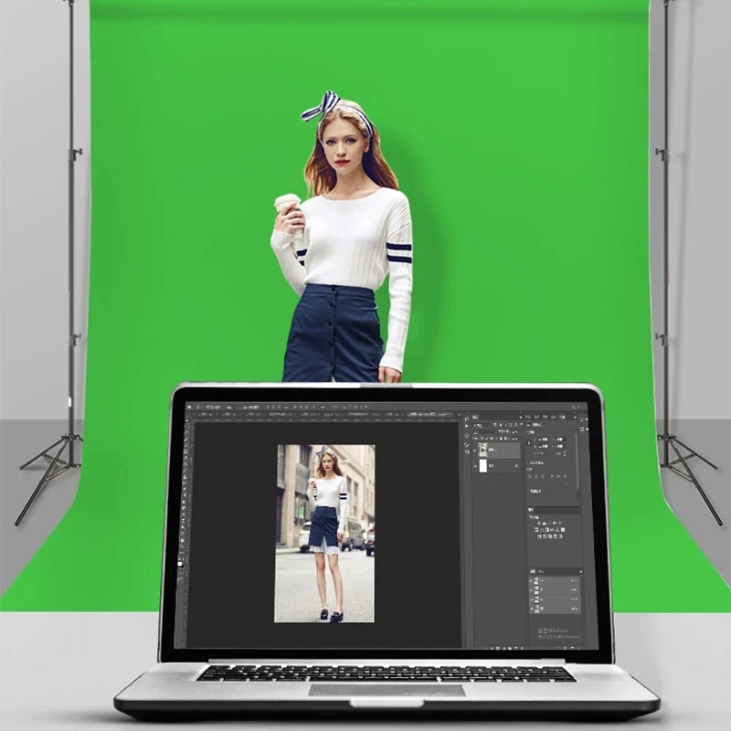 GAINVANE Backdrop Cloth White  - đánh giá và giá Green Screen Collapsible