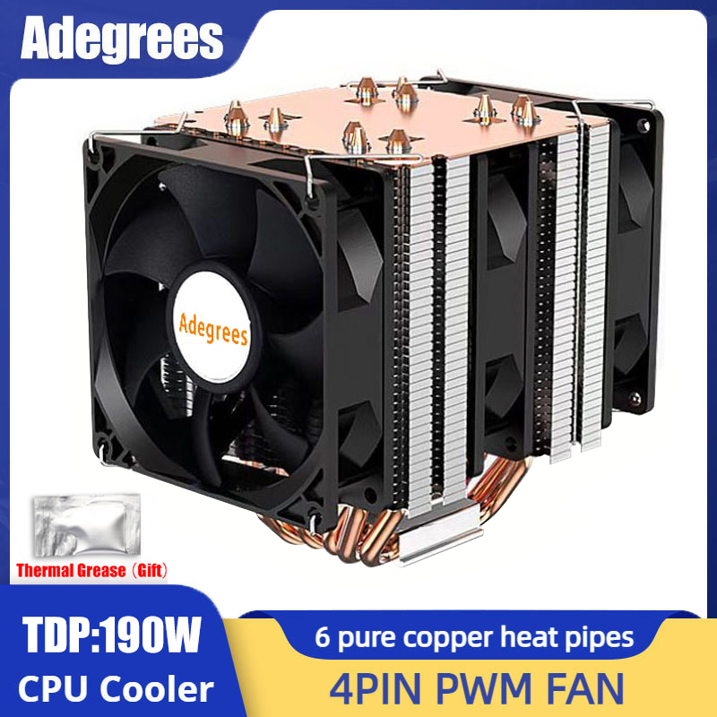 6 Heat Pipe CPU Cooler 4Pin PW - đánh giá và giá Esports Gaming Fan