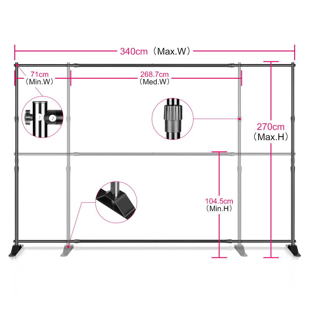 Background Stand Photo Frame P - đánh giá và giá Green Screen Collapsible