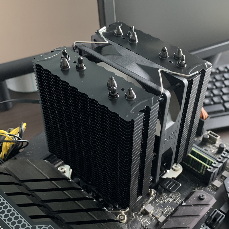 6 Heat Pipes CPU Air Cooler 4  - đánh giá và giá Esports Gaming Fan