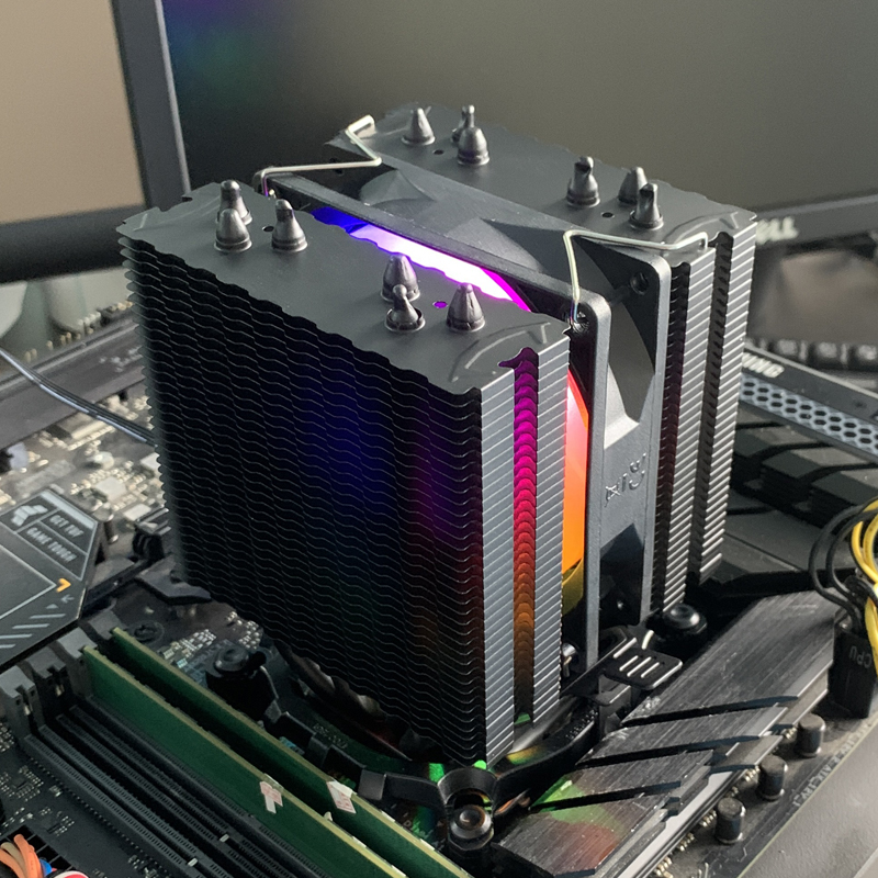 6 Heat Pipes CPU Air Cooler 4  - đánh giá và giá Esports Gaming Fan